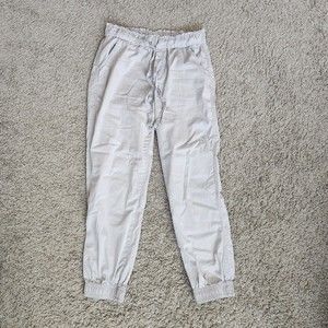 Knox Rose Women Jogger Pants Size Small Gray Tapered  Lyocell Boho Draw String